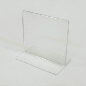 80mm High x 85mm Wide double-sided menu holder
