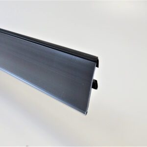 WSOA 39mm high Clip-on Data Strip (Refrigeration) Black 1240mm